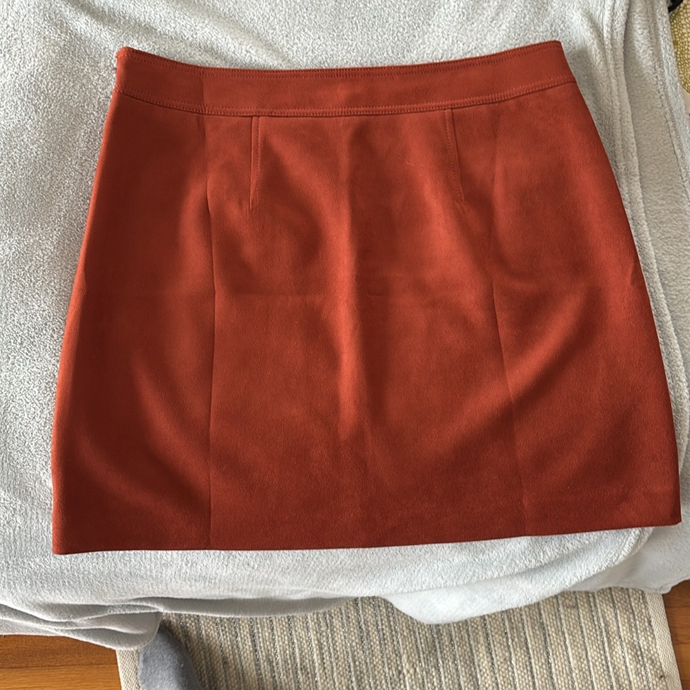 Rust Faux Suede Mini - Picture 2 of 5